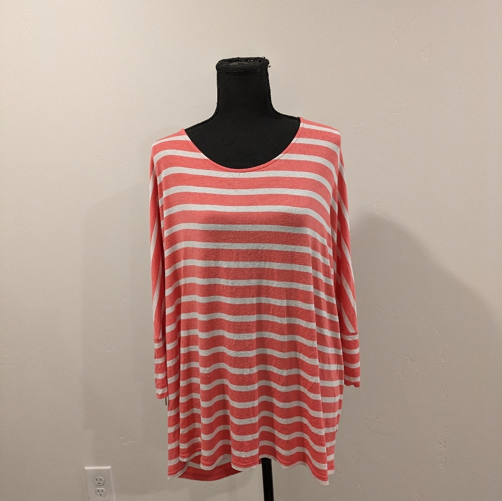 Lane Bryant Top with Zipper Detail